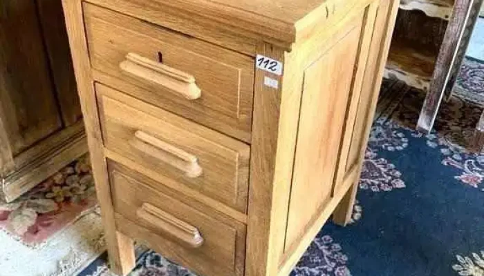 Cajonera En Roble 3 Caj. 0,45 X 0,50 X 0,75 Alto