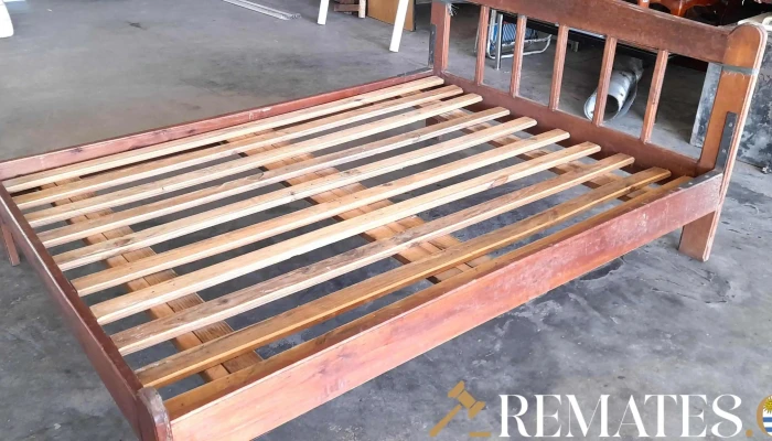 Cama De Dos Plazas De Madera -  2 - 17-06-2021