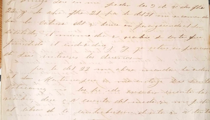 Carta al Coronel Diego Lamas fechada en Salto 1857