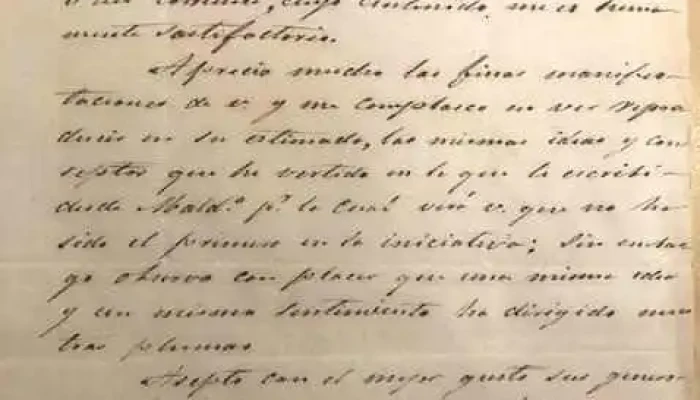 Carta de Quintín Correa año 1852 a Diego Lamas año 1852
