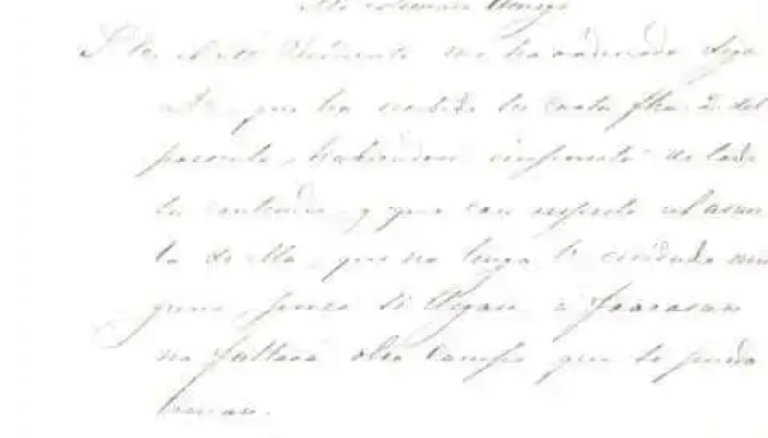 Carta enviada desde San José, en mayo de 1855