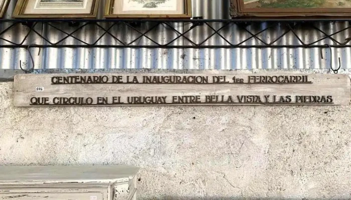 Cartel Conmemorativo Afe En Bronce S/ Madera 1,55 Largo