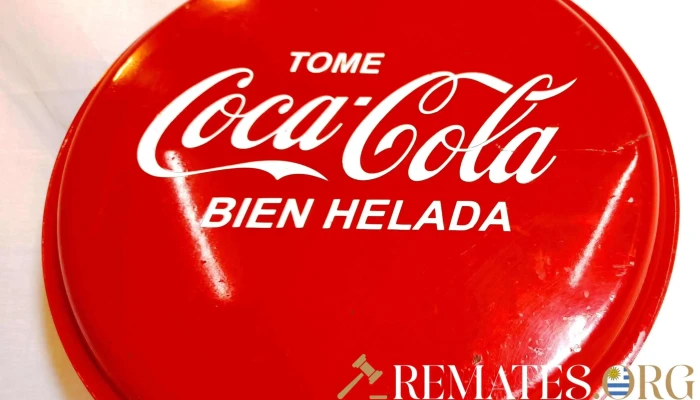 Cartel De Chapa Coca Cola 40 Cm Diametro -  2 - 17-06-2021