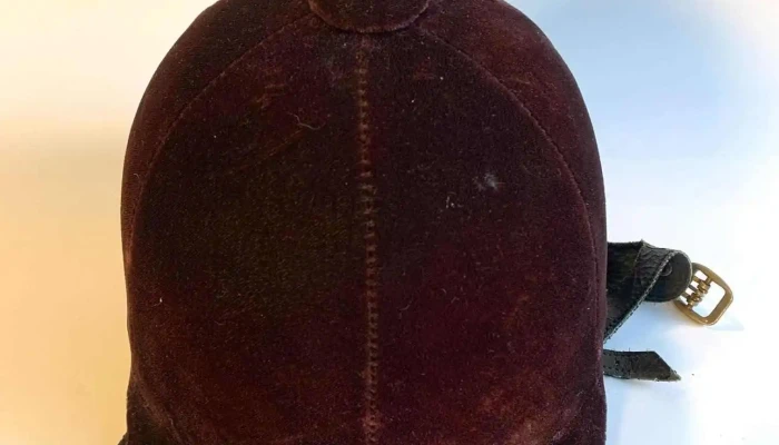 Casco De Equitacion Terciopelo Bordo -  2 - 06-12-2020