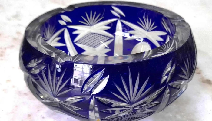 Cenicero En Cristal Baccarat Azul -  3 - 17-06-2021