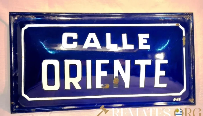 Chapa De Calle Antigua Esmaltada Sue -  1 - 17-06-2021