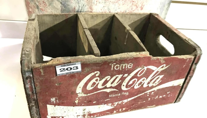 Chapa De Coca Cola Y Cajon De Madera De 2 - 22-08-2021