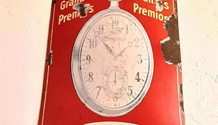 Chapa esmaltada Longines 65 cm x 33 cm