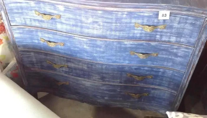 Comoda 4 Cajones Francesa Patina Azul -  1 - 29-11-2020