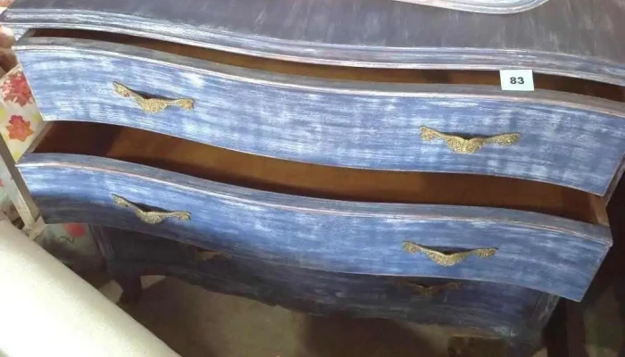 Comoda 4 Cajones Francesa Patina Azul -  2 - 29-11-2020