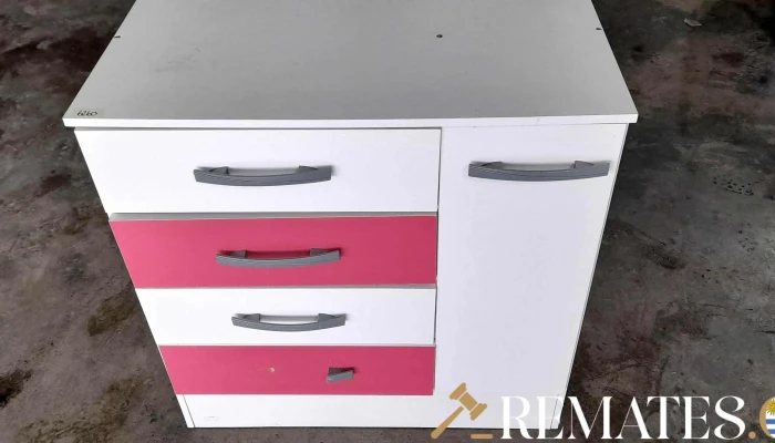 Comoda Cajonera En Mdf Blanca Y Rosa 1 P 1 - 17-06-2021