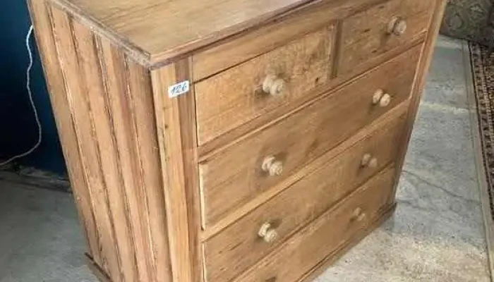 Comoda Cajonera En Pinotea Y Pino Blanco 0,90 X 0,50 X 0,90