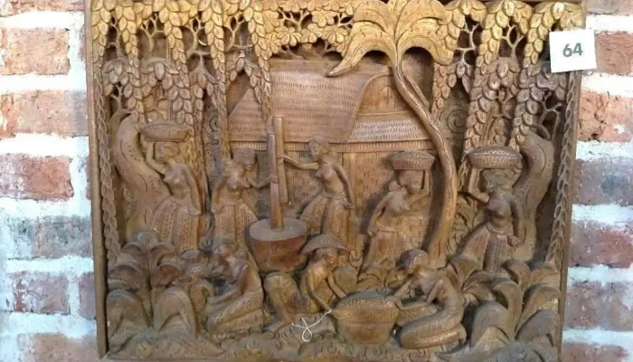 cuadro tallado africano 0,50x0,40