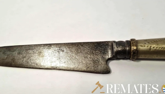 Cuchillo Antiguo Plata Y Oro Marca Victo 3 - 17-06-2021