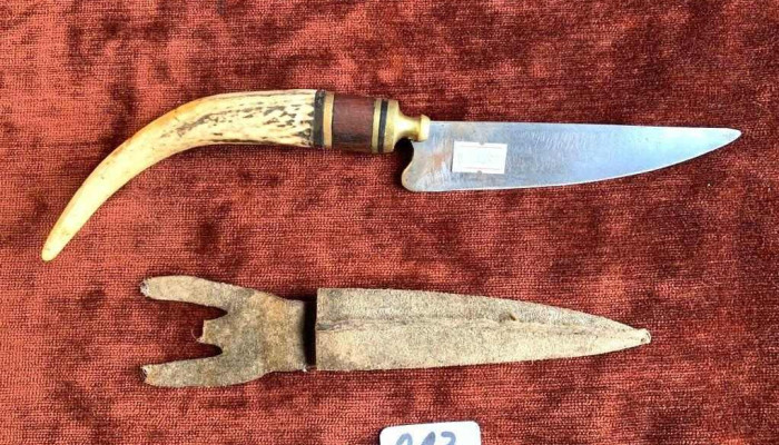 Cuchillo Gaucho Cabo De Guampa (hoja 0,13 Cm)