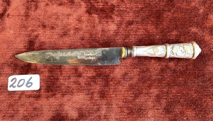 Cuchillo Gaucho Puño P Y O , ( Hoja Solingen  0,15 Cm) Franz Wenk