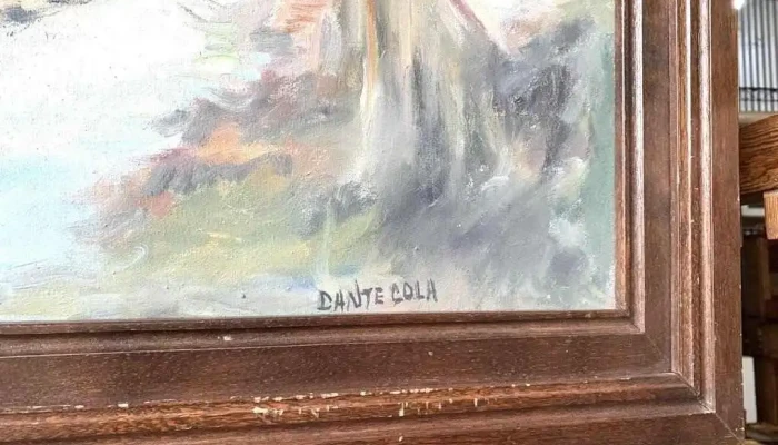 Dante Cola Oleo S Lienzo Puente S Rio 2 - 06-12-2020