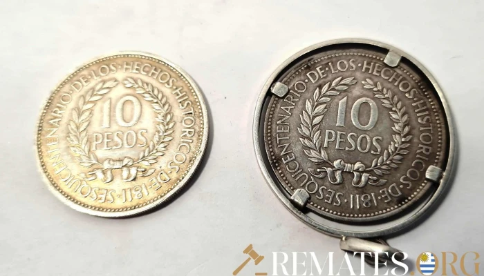 Dos Monedas Gaucho De Plata Uno Engarza 2 - 17-06-2021