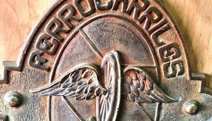 Escudo Bronce Macizo De Locomotoras Anti 1 - 17-06-2021
