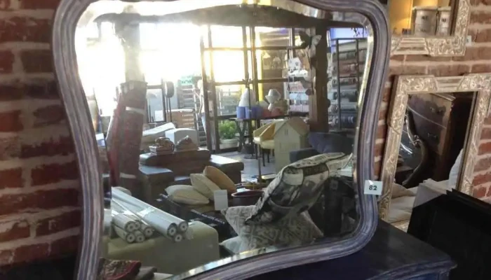 espejo patinado azul