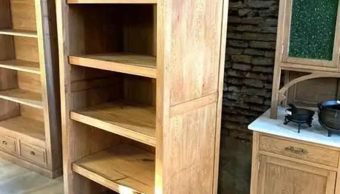 Estante Biblioteca En Roble 090 X 056 2 - 06-12-2020