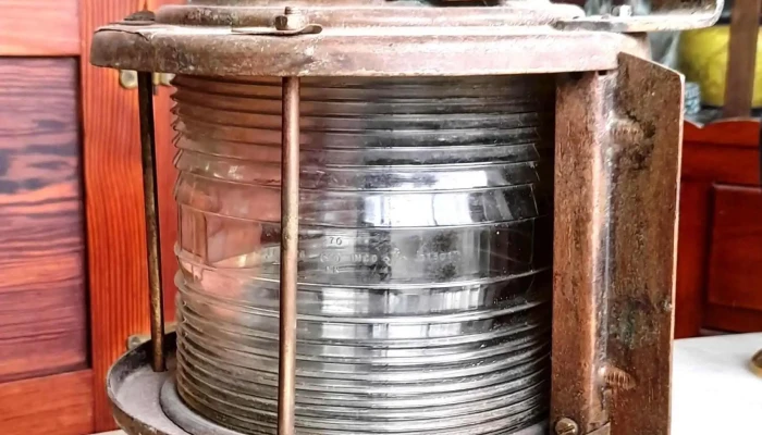 Farol Barco Antiguo Bronce Vidrio Sano -  2 - 17-06-2021