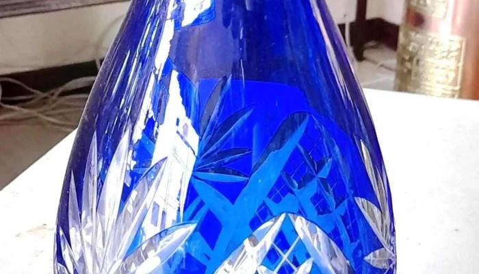 Florero Cristal Azul -  2 - 17-06-2021