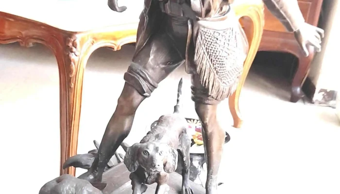 Gran Escultura Antigua Firmada Waagen -  3 - 17-06-2021