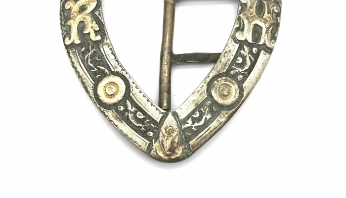 Hebilla Plata Y Oro Antigua