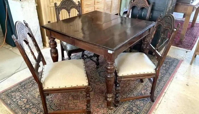 Juego De Comedor Colonial Mesa 1m X 1m 1 - 06-12-2020