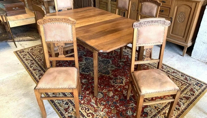 Juego De Comedor En Roble Mesa Extensibl 2 - 06-12-2020