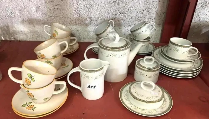 Juego De Te (20p) Y 6 Tazas Con Platillos