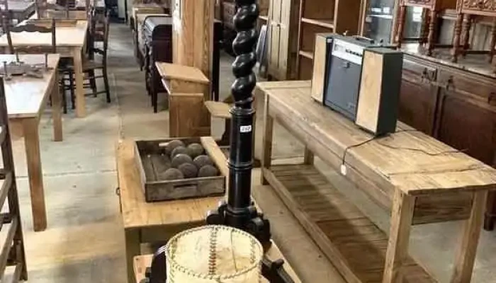 Lampara De Pie Con Pantalla De Lonja