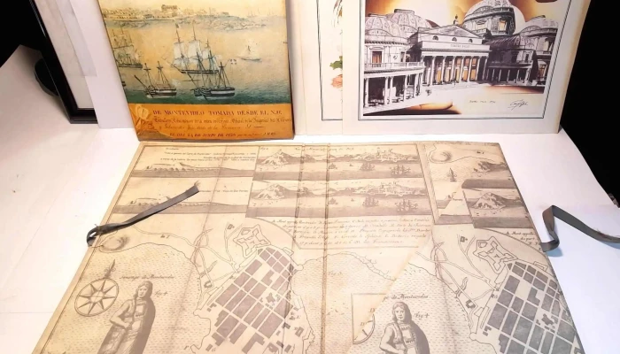 Libro de Montevideo Escenas de la Vida y la Historia de la Ciudad y laminas