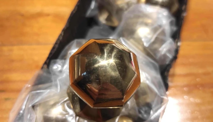 Lote De 10 Tiradores Bronce Octogonales -  3 - 30-07-2021