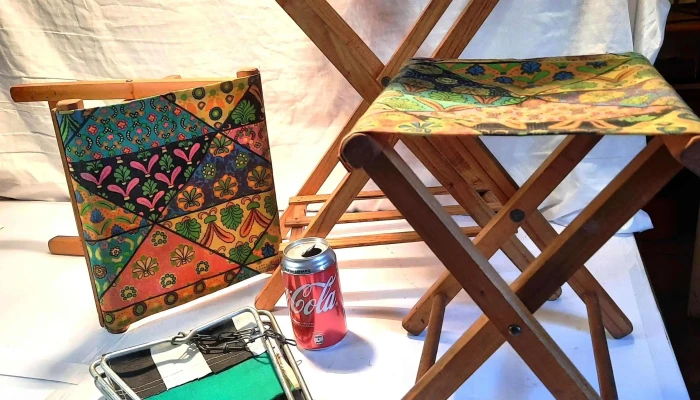 Lote de camping: mesa y sillitas casa Schiabo