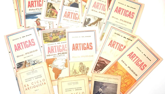Lote de Fasciculos de Artigas Edic El Pais, 2 tomos El Ciclo Artiguista y otro