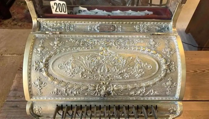 Maquina Registradora National En Bronce 5 - 06-12-2020