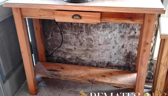 Mesa Arrime En Madera Maciza Con Cajon 1 - 17-06-2021