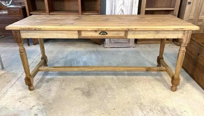 Mesa Con Travesano Patas Torneadas Un C 1 - 06-12-2020