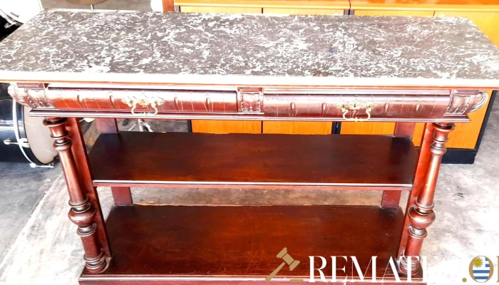 Mesa De Arrime Cedro Con Marmol Negro Ve 3 - 17-06-2021