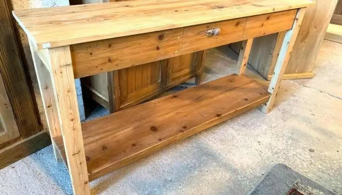 Mesa De Arrimo 1 Cajon En Pino 152 X 0 4 - 06-12-2020