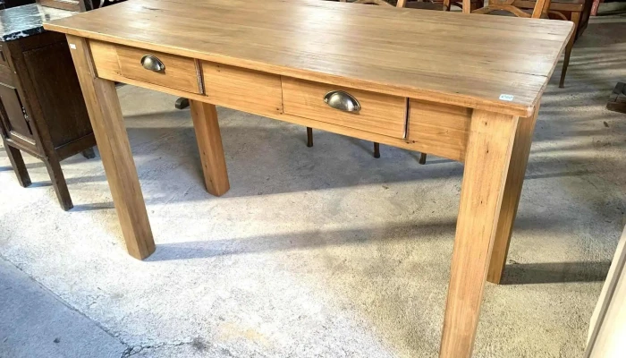 Mesa De Arrimo 2 Cajones 1,20 X 0,50 X 0,80 Alto