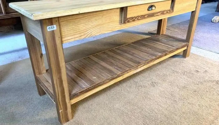 Mesa De Arrimo Baja 1 Cajon 1,50 X 0,40 X 0,62 Alto