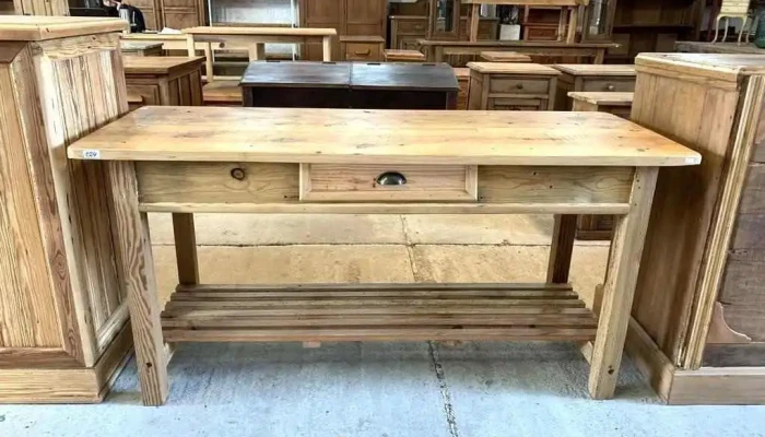 Mesa De Arrimo Con Cajon 1,60 X 0,60 X 0,78 Alto