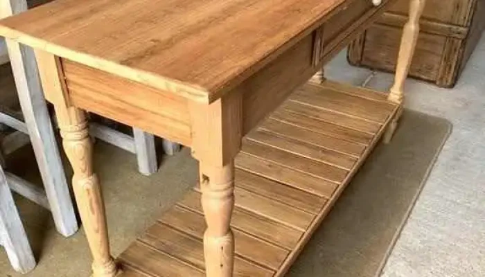 Mesa De Arrimo Con Cajon Patas Torneadas 2 - 06-12-2020