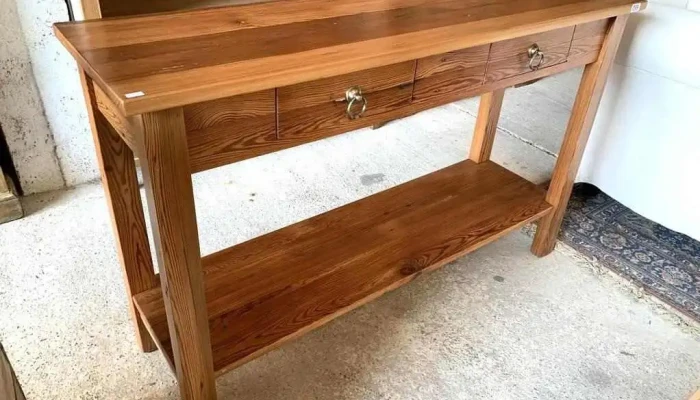 Mesa De Arrimo En Pinotea 2 Cajones 128 3 - 06-12-2020