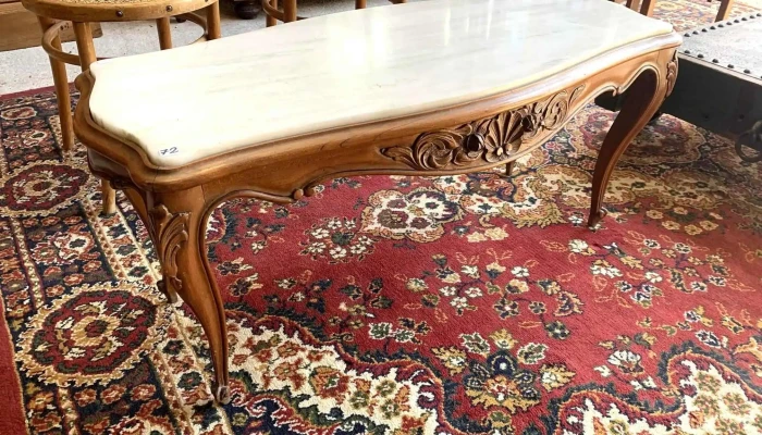 Mesa De Centro Francesa Con Tapa De Marm 1 - 06-12-2020