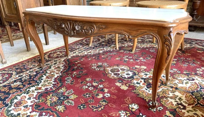 Mesa De Centro Francesa Con Tapa De Marm 3 - 06-12-2020