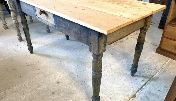 Mesa De Cocina C Cajon Patas Torneadas 2 - 06-12-2020